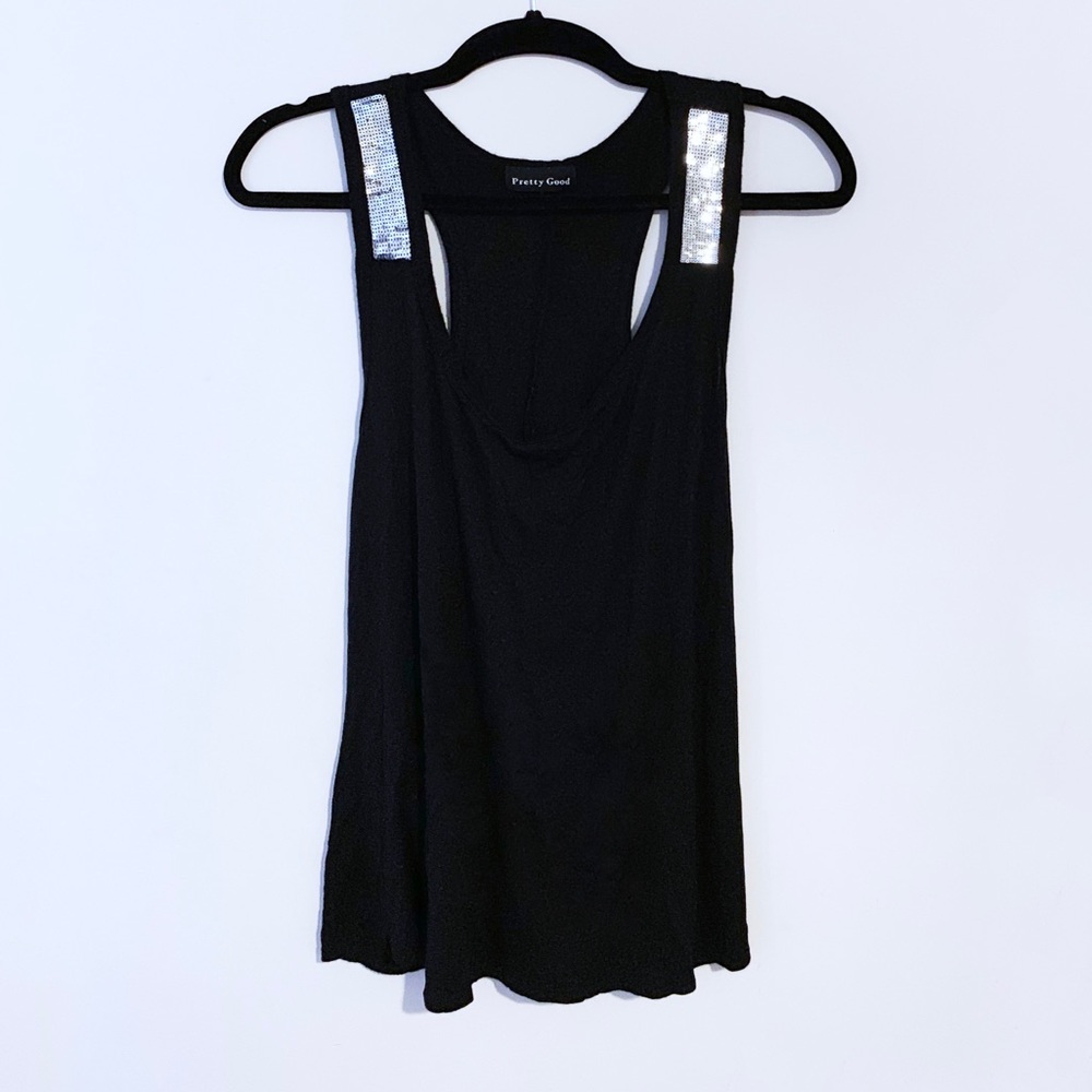 Sequin Racerback Top